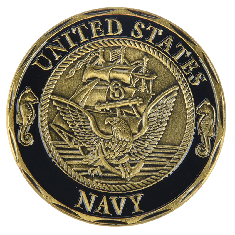 Gold Ancient United States Navy Sailor Commemorative Coins Art ...