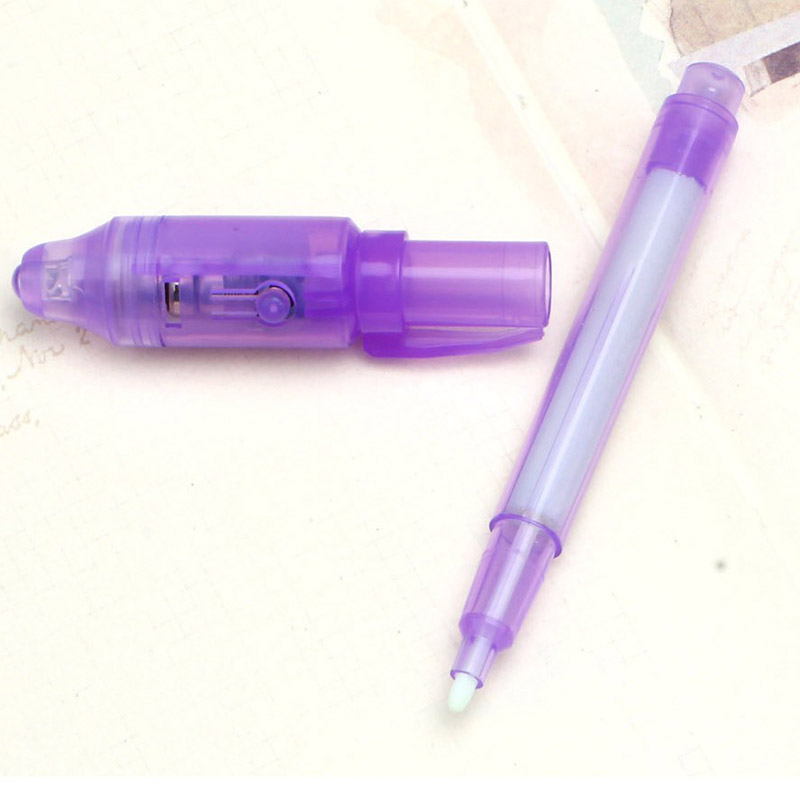 4 Stk UV Schwarzlicht Geheimstift Spicker Unsichtbare Tinte Stift wählbar·
