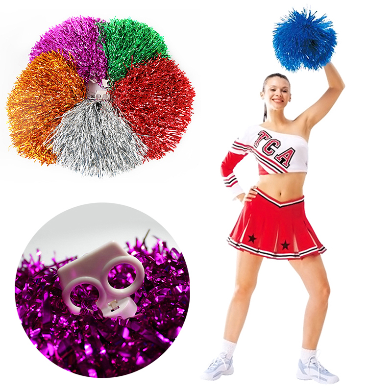 1pcs Handheld Pom Poms Cheerleader Cheerleading Cheer Pom Dance ...