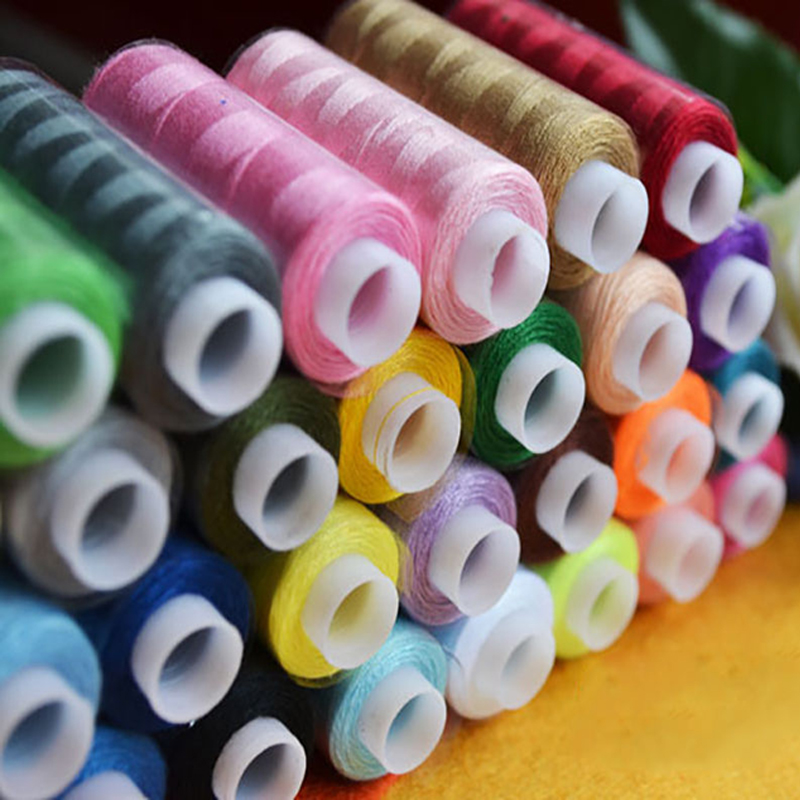 Mischfarben 30 Spulen Polyester Vielseitigkeits Nähgarn Kegel Bunte Sets