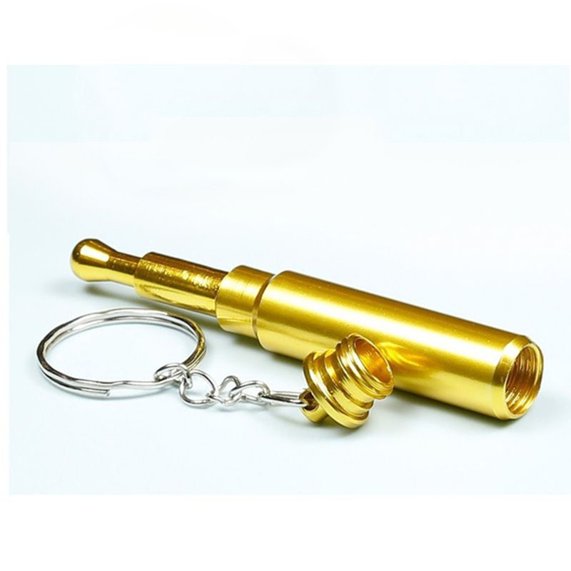 Gold Alloy Bullet Shape Tobacco Smoke Pipe Cigarette Smoking Pipes ...