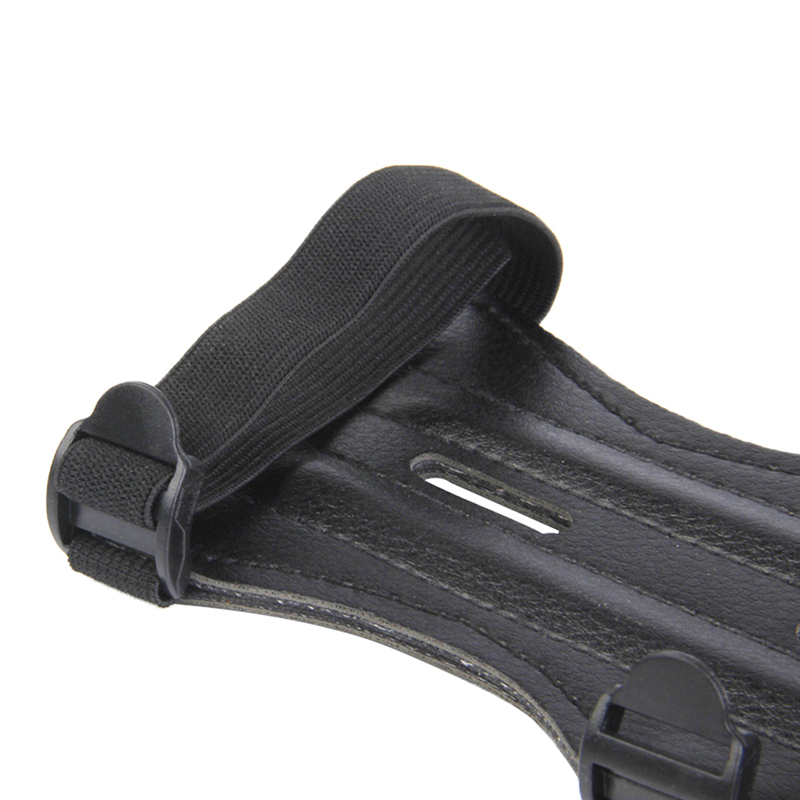 3 Strap Archery Arm Guard Wrist Protector Leather Shooting Target Safe