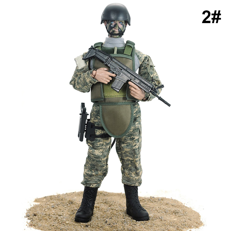 1:6 Scale Flexible Military Army Police Soldier 12