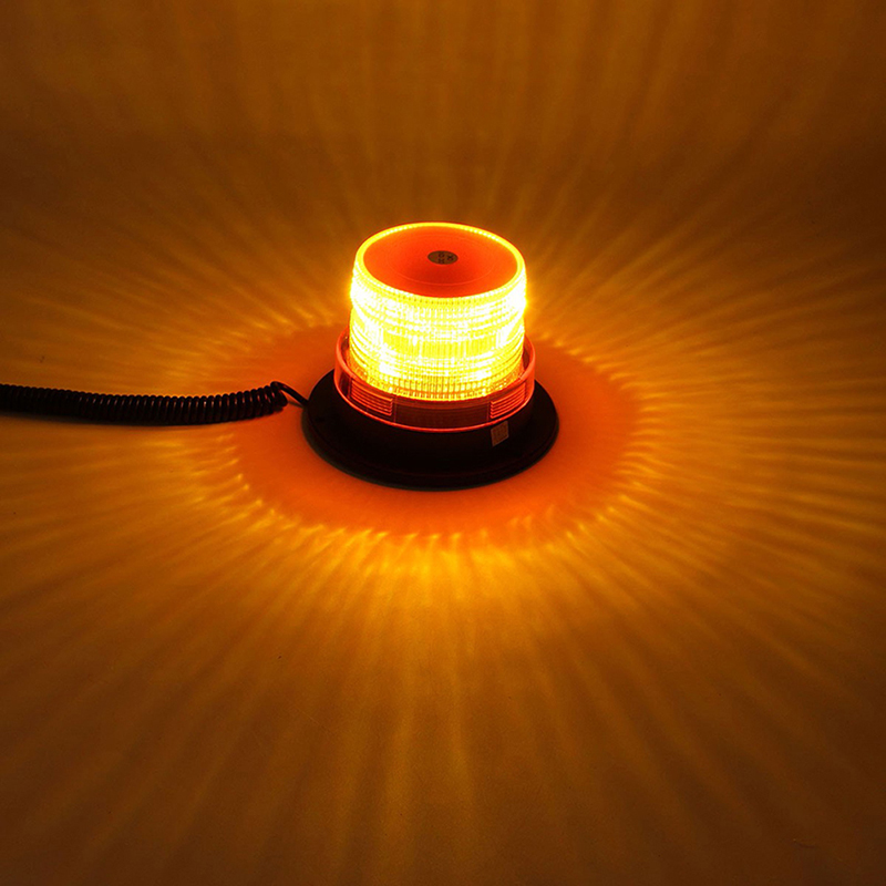 12V LED Beacon Amber Yellow Orange Light Strobe Flashing Rotating ...