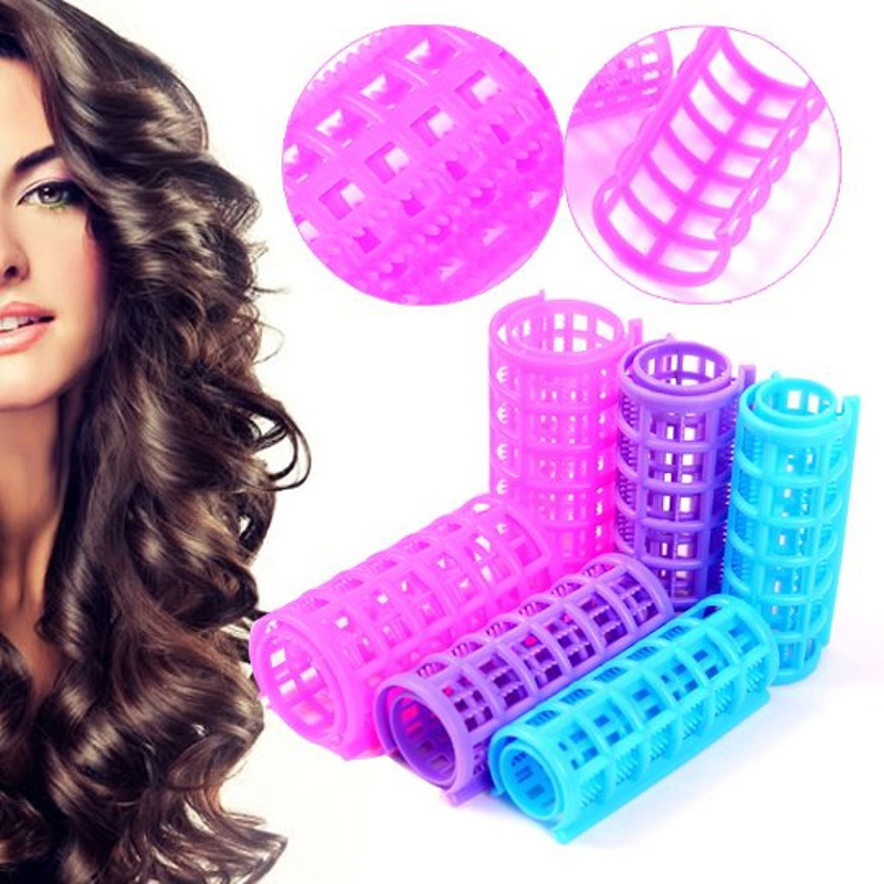 6 8 10 12pcs Large Hair Salon Rollers Curlers Tools Hairdressing