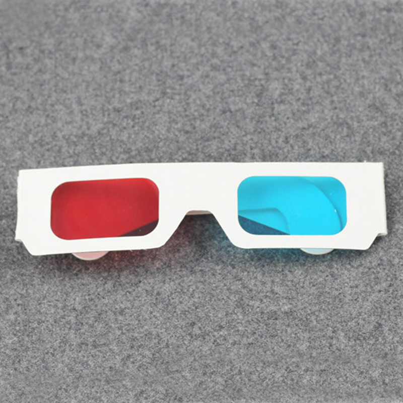 10pc Lot Universal Anaglyph Cardboard Paper Red Blue Cyan