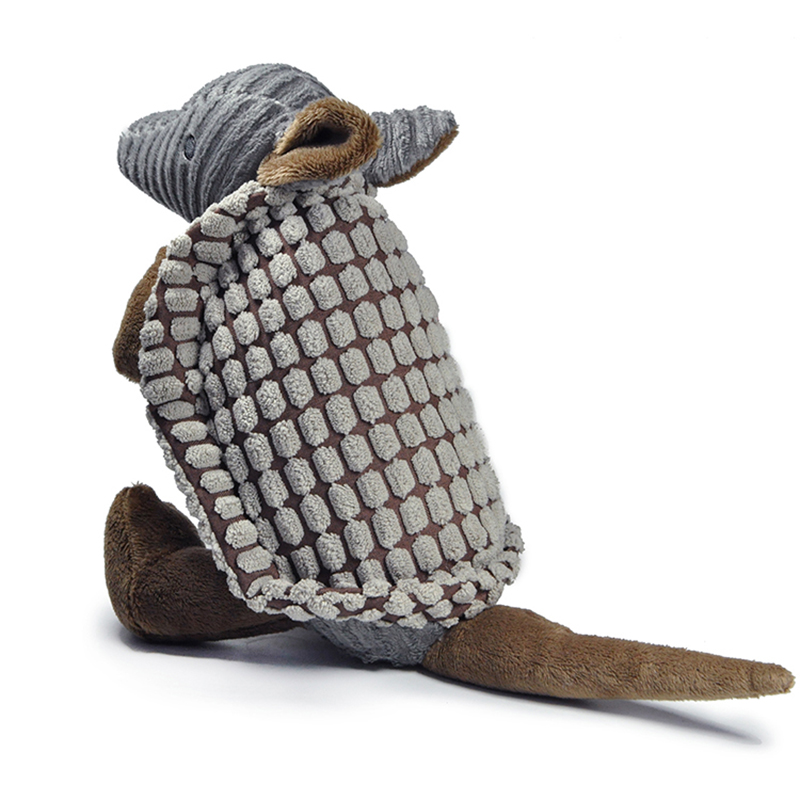 stuffed armadillo dog toy