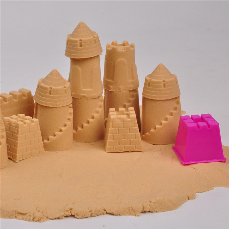 6Pcs/Set Small Castle Sand Mold Set Building Sand Molding Kids