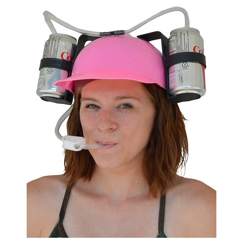 Beer Wine Drinking Helmet Hard Hat Game Drink Party Dispenser Carnival ...