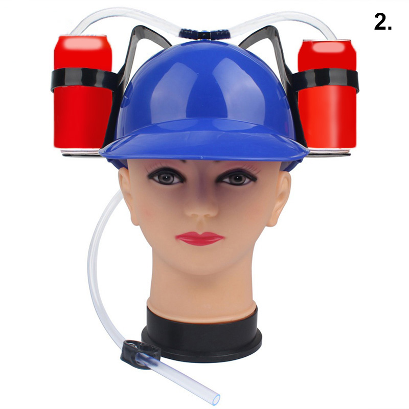 Beer Wine Drinking Helmet Hard Hat Game Drink Party Dispenser Carnival 5 Colors eBay