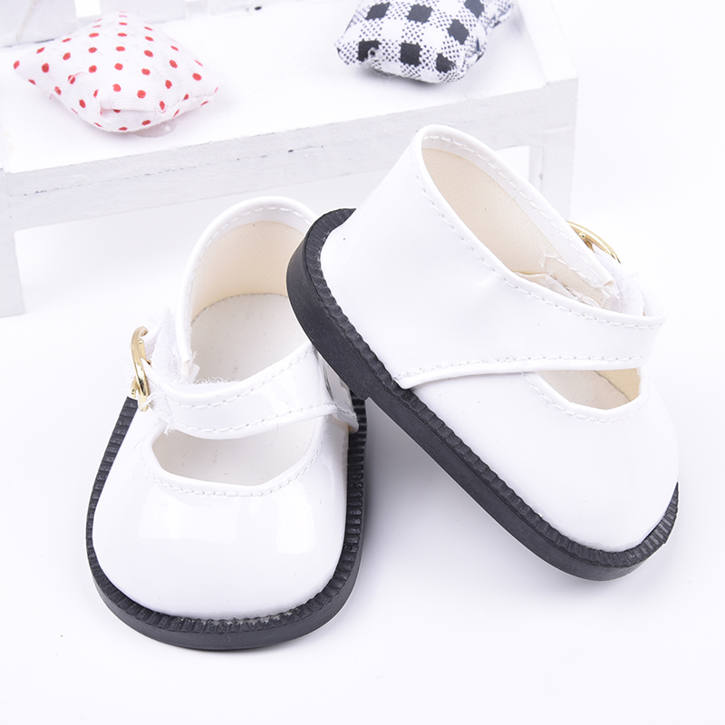 Girl Dolls Fashion White Square Doll Shoes Baby Party Girl Dolls Fashion White Square Doll Shoes Baby Party