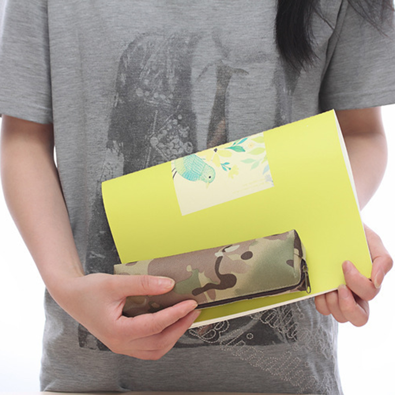 Camouflage Federtasche Rolle Stifteetui Pencilcase Federmappe Mäppchen Pen NEU
