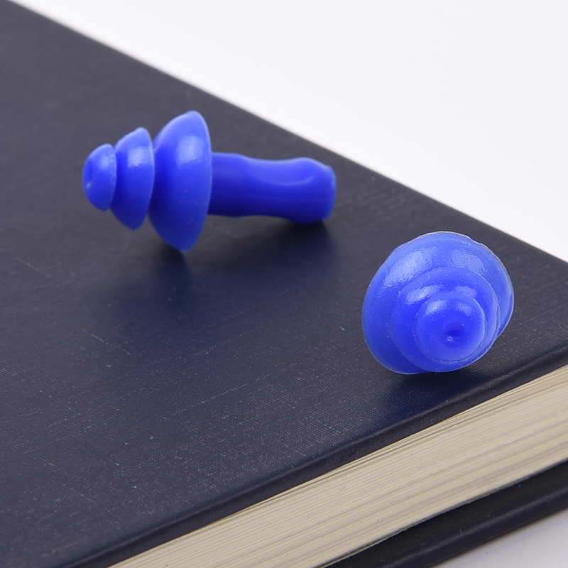 2× Soft Silicone Earplugs Reusable Ear Plugs Sleep Swimming Work Noise reduction
