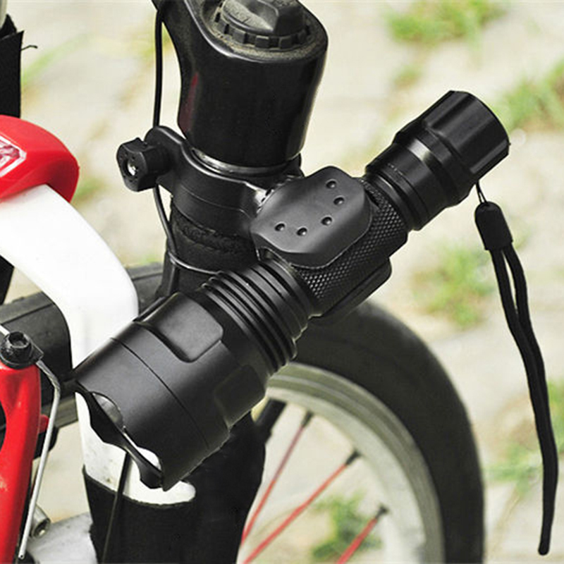 bike bicycle flashlight mount holder clip rotate 360degree head lamp