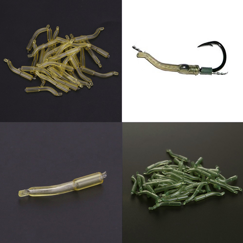 20 Set Sicherheits-Blei-Clips Karpfen-Pins Tail Gummi-Tubes Fishing Tackle w//