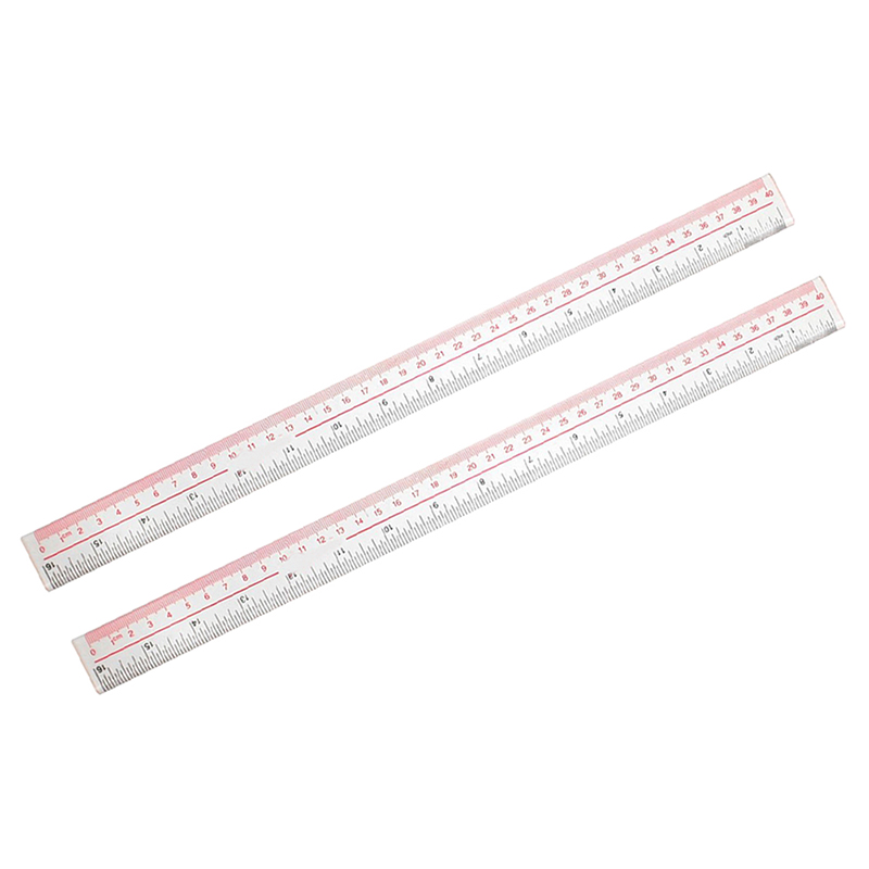 40cm 16 Inches Length Measure Clear Plastic Straight Edge