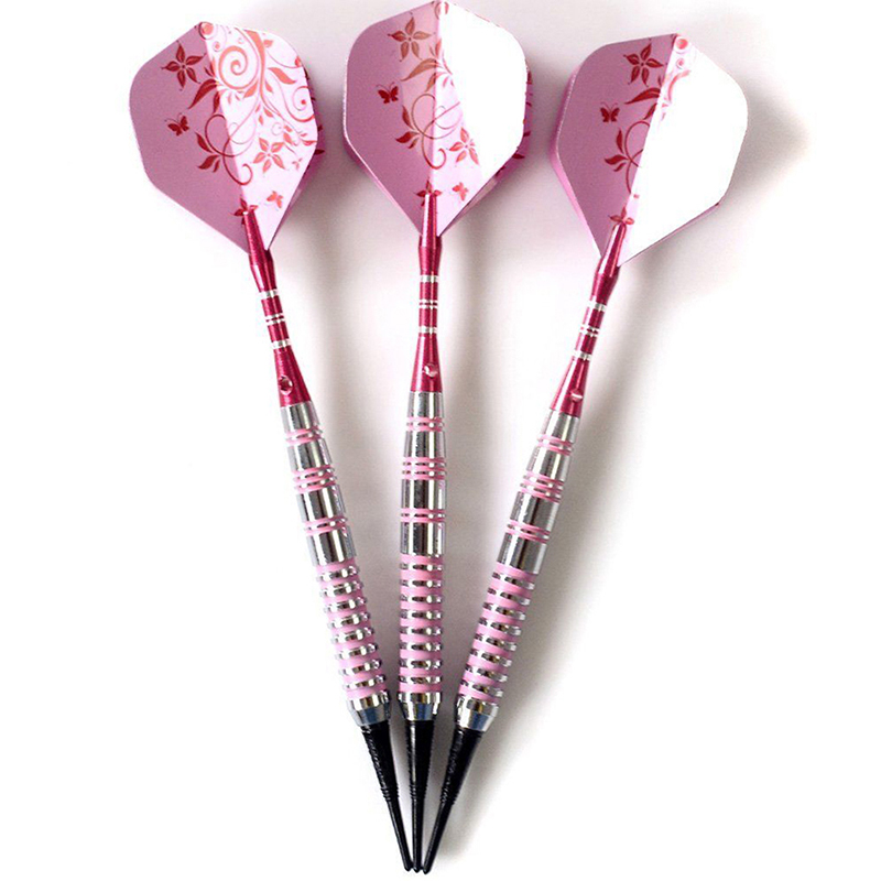 Soft Tip Darts 17g Red Shafts Pink Flights Girl lady Darts eBay