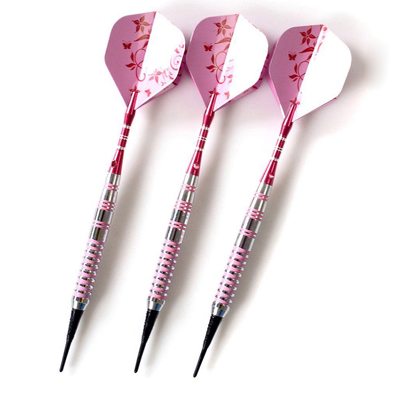 Soft Tip Darts 17g Red Shafts Pink Flights Girl lady Darts eBay