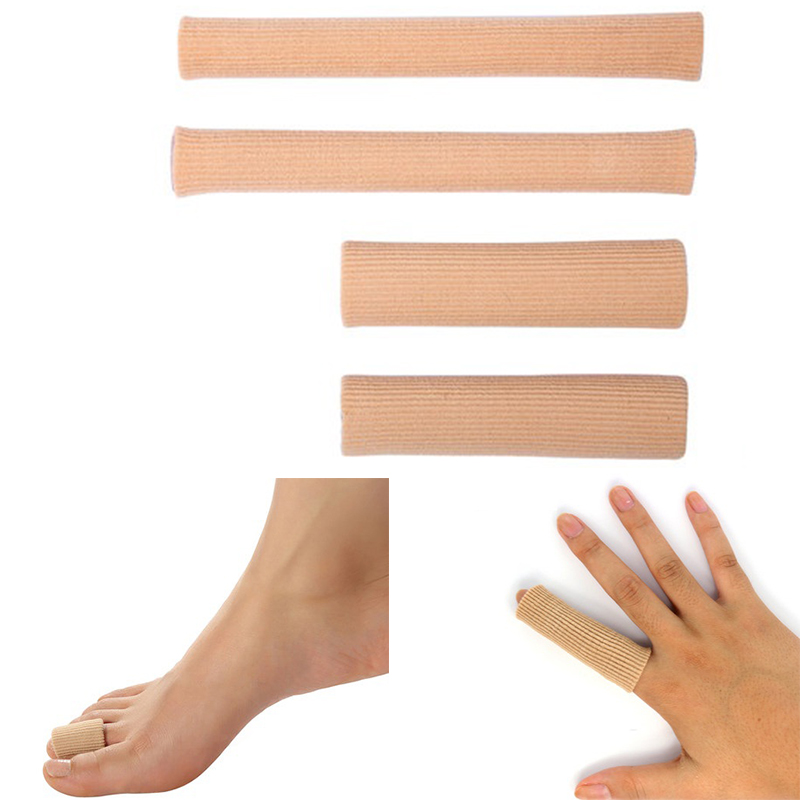 Tube Fiber Gel Bandage Toe Finger Sore Cuts Corns Bunions Blisters Pain