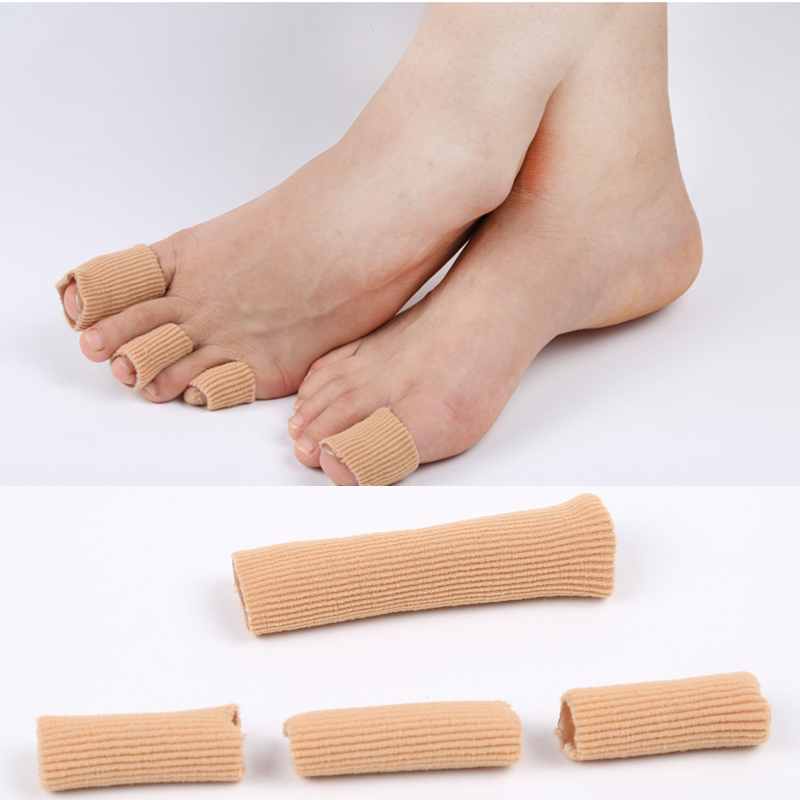 Tube Fiber Gel Bandage Toe Finger Sore Cuts Corns Bunions Blisters Pain