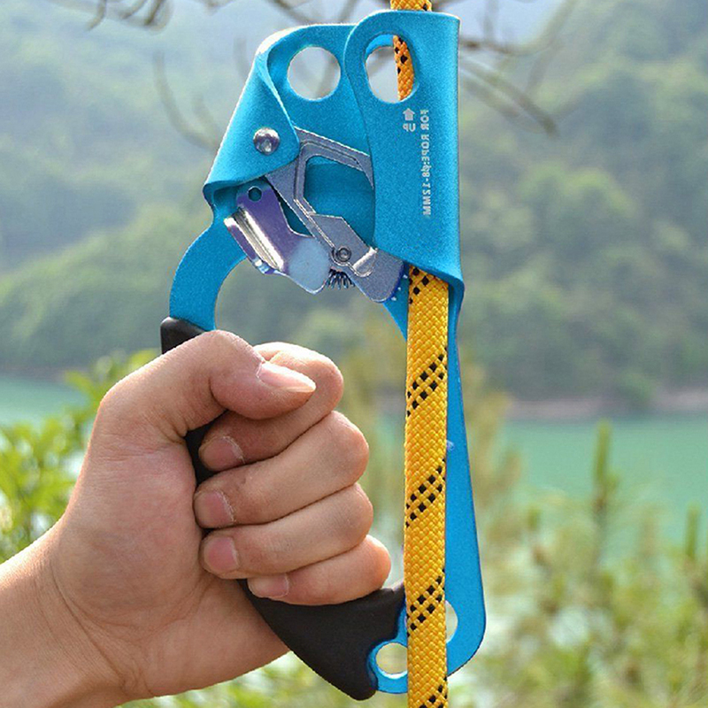 1Pc Tree Rigging Rock Climbing Hand Rope Clamp Ascender Riser Device
