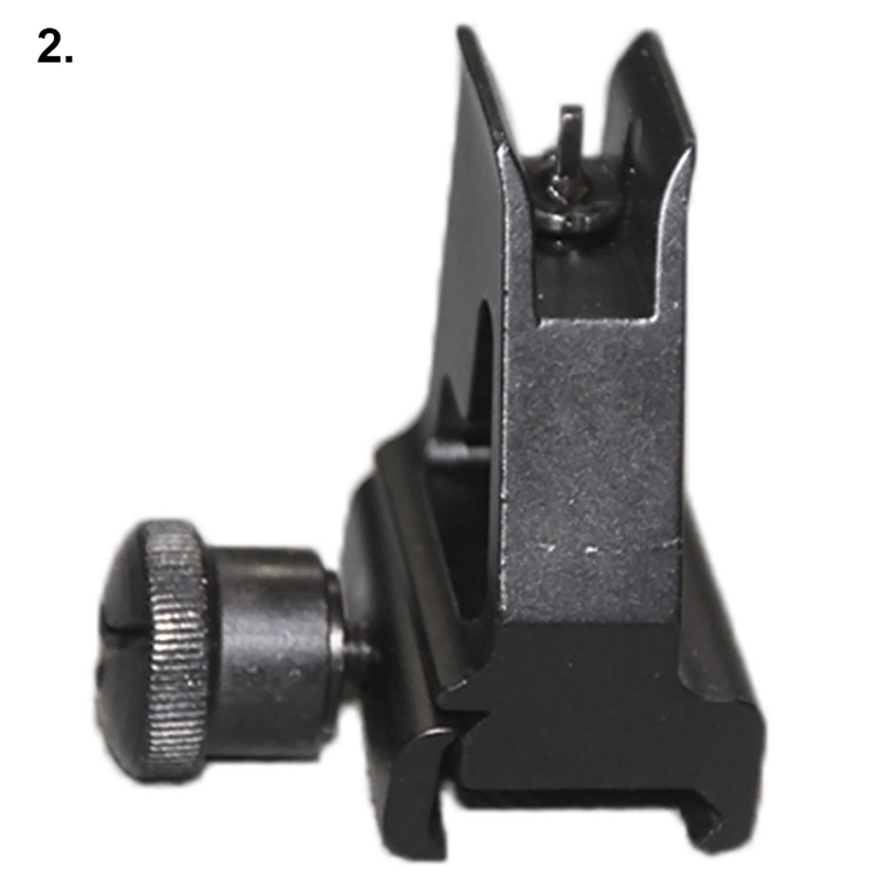 Tactical Rail Mount Fixed Front Iron Sight Weaver Picatinny Rail ...