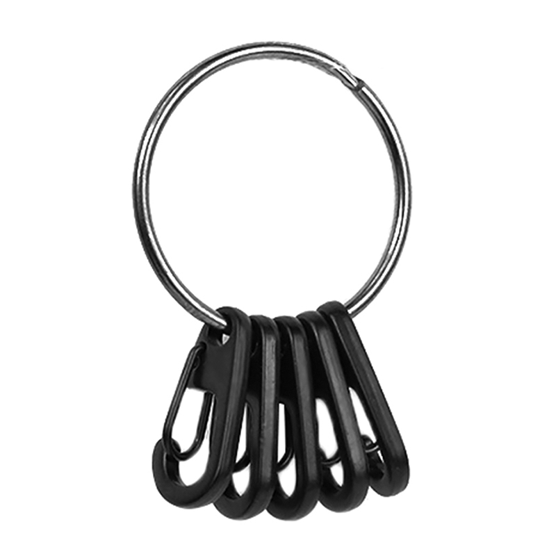 1PC Mini Gear Snap Clip Hook Quick Link Carabiner Key Ring Keychain Camping Q4U4