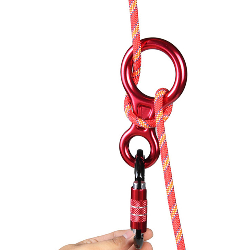 Aluminum Figure 8 Descender Arborist Rock Climbing Rappelling Belay