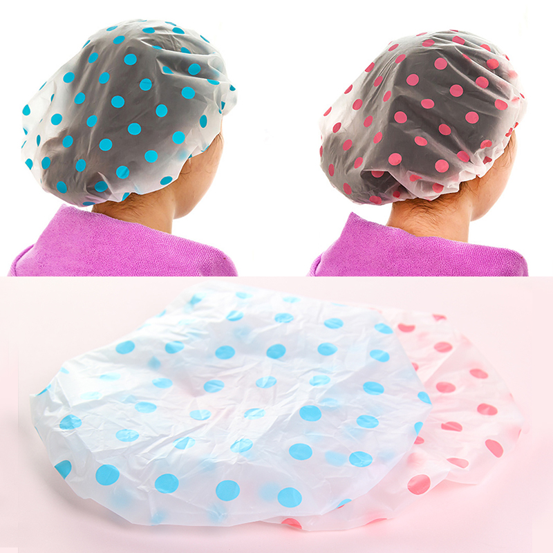 Shower Cap Duschhaube Badehaube Haarschutz Einweg Duschkappe Schutz Dusche