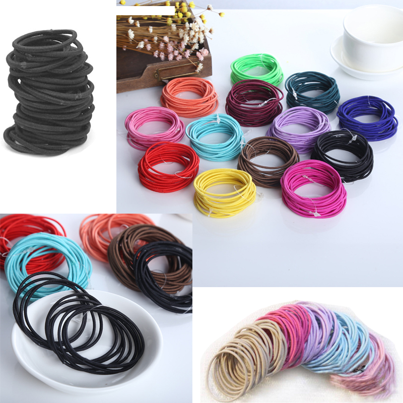 10X Kristall elastische Haargummis Band Seile Ring Pferdeschwanz