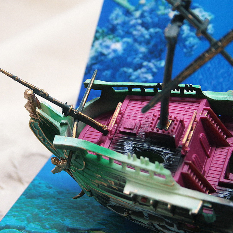 Extra Large Galleon Shipwreck Aquarium Ornament Fish Tank Decoration eBay