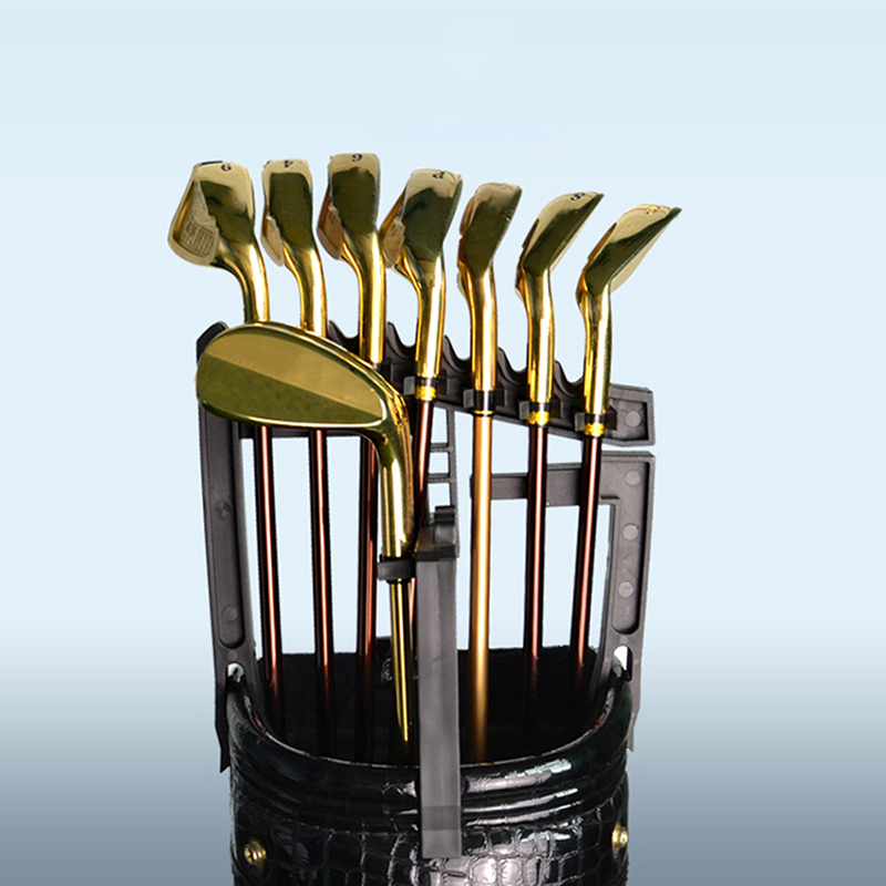 Portable Golf Bag 9 Iron Club Holder Stacker Rack Organizer Accessories Black eBay
