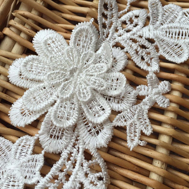 1Kit Flower Embroidery Motif Lace Applique Patch DIY Sewing Trimming Craft Dress