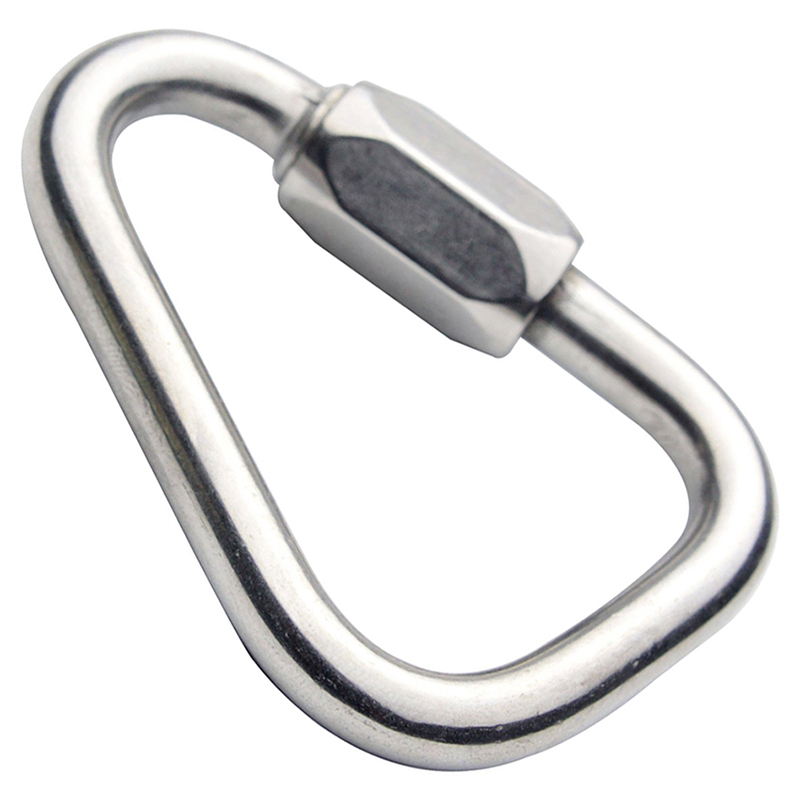 Triangle Mountain Rock Climbing Stainless Steel Screw Lock Carabiner