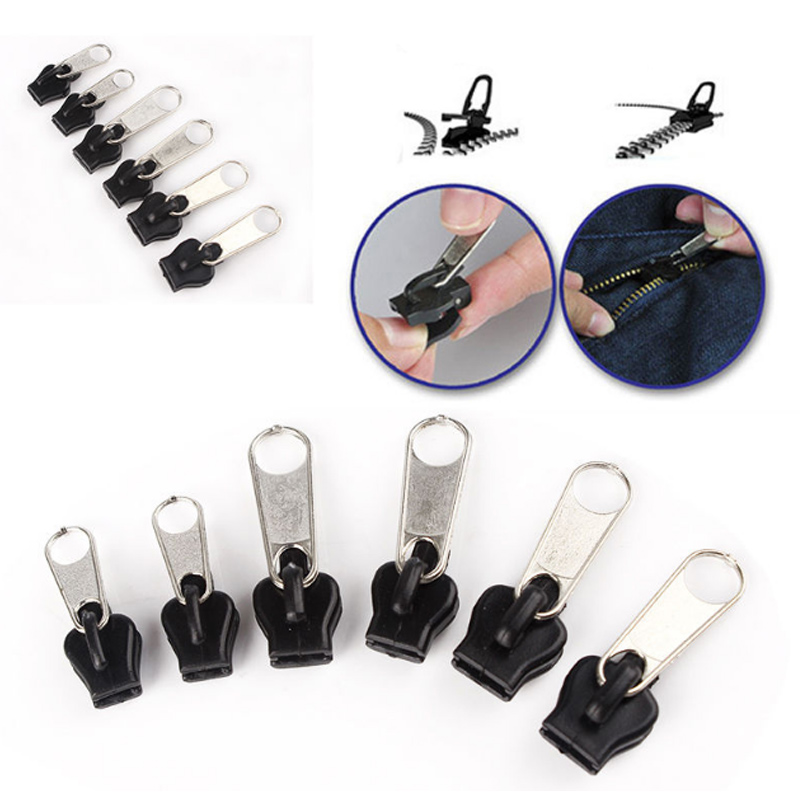 6pcs/set Removable Fix Zipper Zip Slider Rescue Instant Repair Kit ...