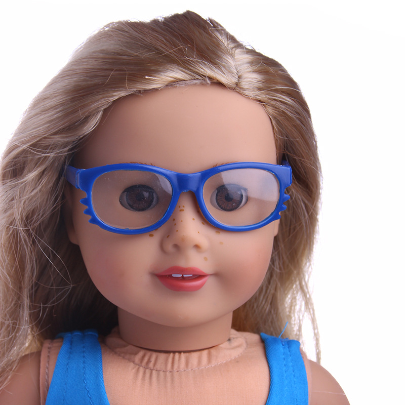 1PC Doll Glasses For 18 Inch Doll Toy Cloth Doll Wear Handmade Outdoor