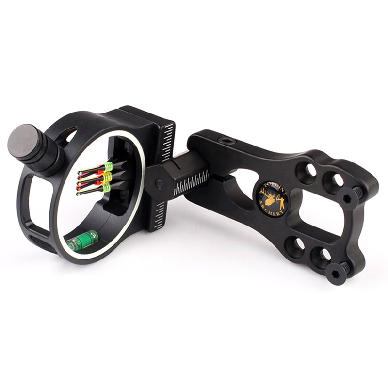 1pc 3 Pin Compound Bow Sight Fiber Optic 0.029''+LED Light for Hunting