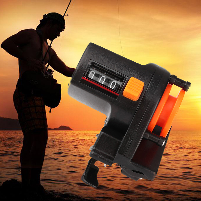 Fishing Line Counter Reel Depth Finder Strong Gauge Manual Meter Accurate B2B8