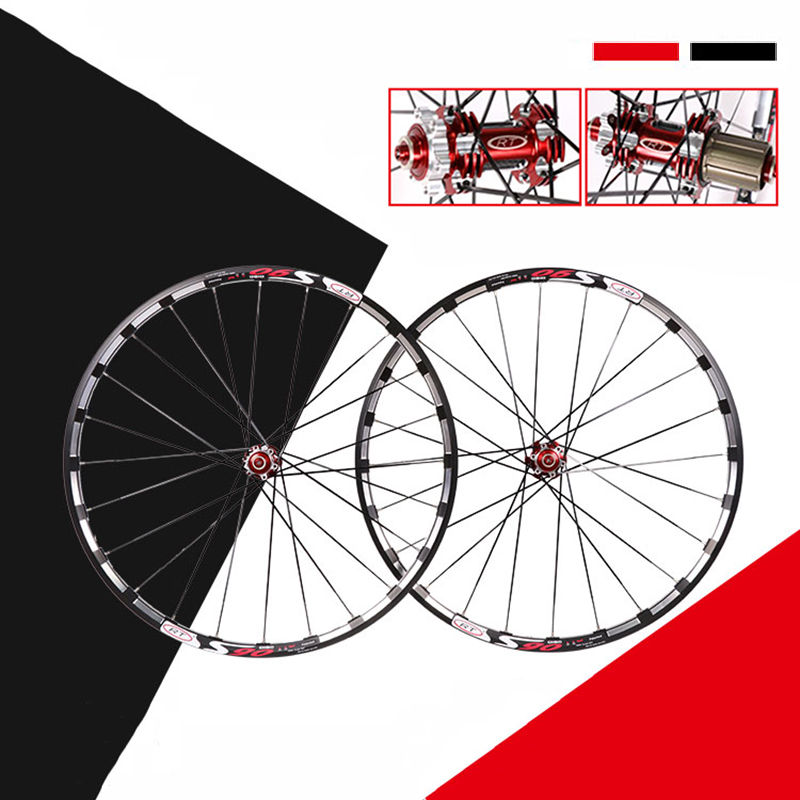 MTB Mountain Bike 26 inch Alloy Rim Carbon Hub Wheels Wheelset Rims 45 ...