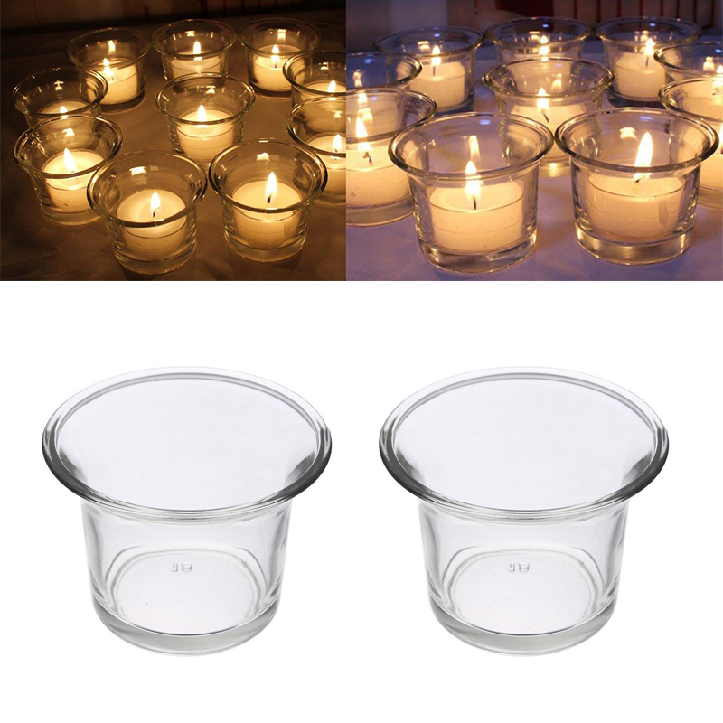 Beautiful Clear Glass Tea Light Votive Candle Holders Wedding Table Party T Ebay 4649