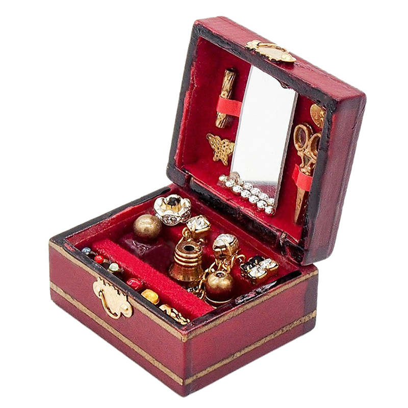 1/12 Dollhouse Miniatures Jewelry Box /Doll Room Decor House Accessory ...