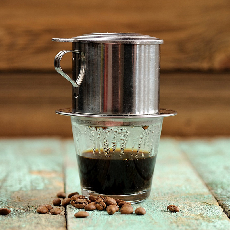 Edelstahl Vietnamesischer Kaffee Drip Maker Infuser 5,5 x 6,5cm ~