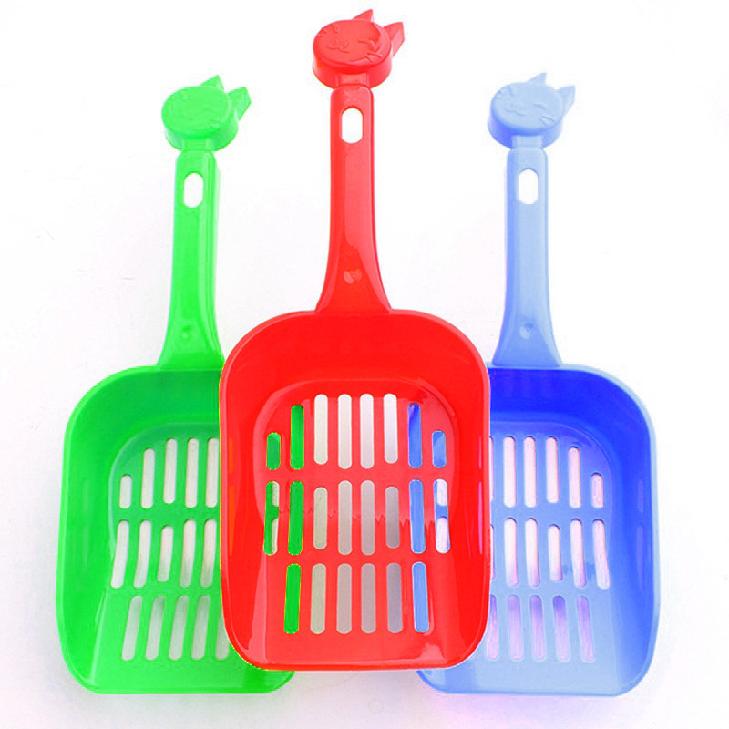 Cat Kitten Plastic Litter Tray Scoop Spoon Waste Scooper Poop poo