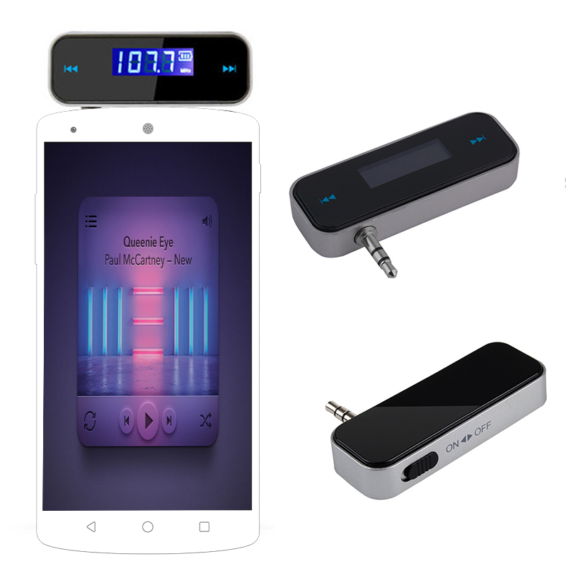 LCD FM Transmitter KFZ PKW LKW Auto Radio für MP3 Handy iPhone 3,5mm Player S5Z8