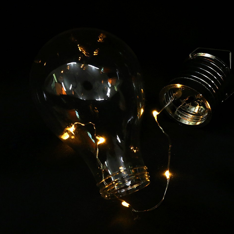 LED Solar Glühbirne Birne Wasserdicht Terrasse Beleuchtung Garten Deko