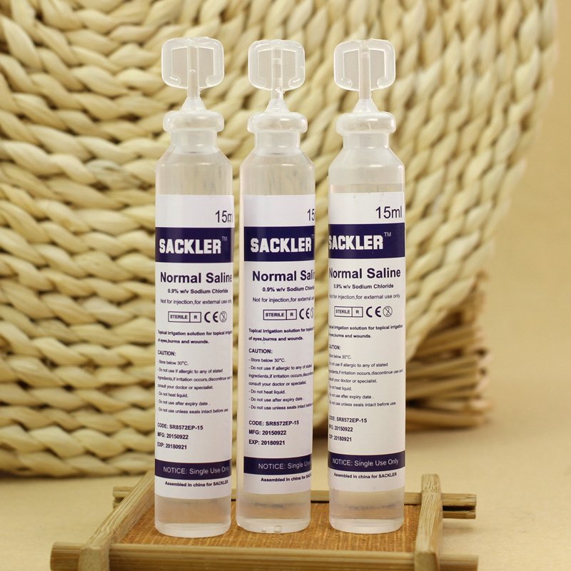 saline for nebulizer solution 7 0,9 NaCl  15ml Sterile Solution Saline Baby Nebulizer Nose