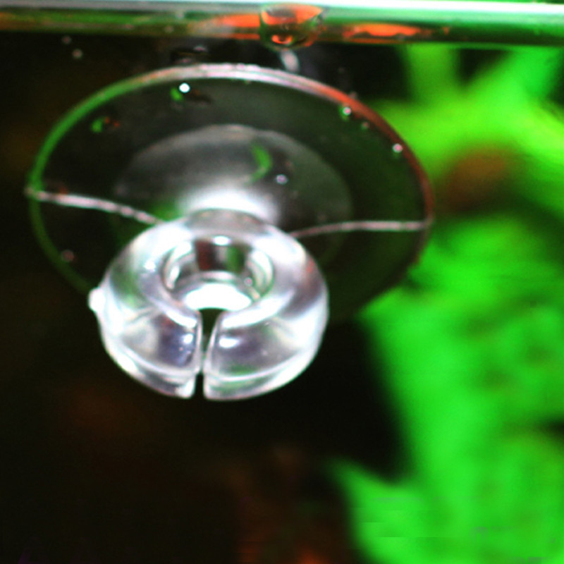 Aquarium Fish Tank Split Oxygen Tube Soft Suction Cup Tracheal Opening Portable 