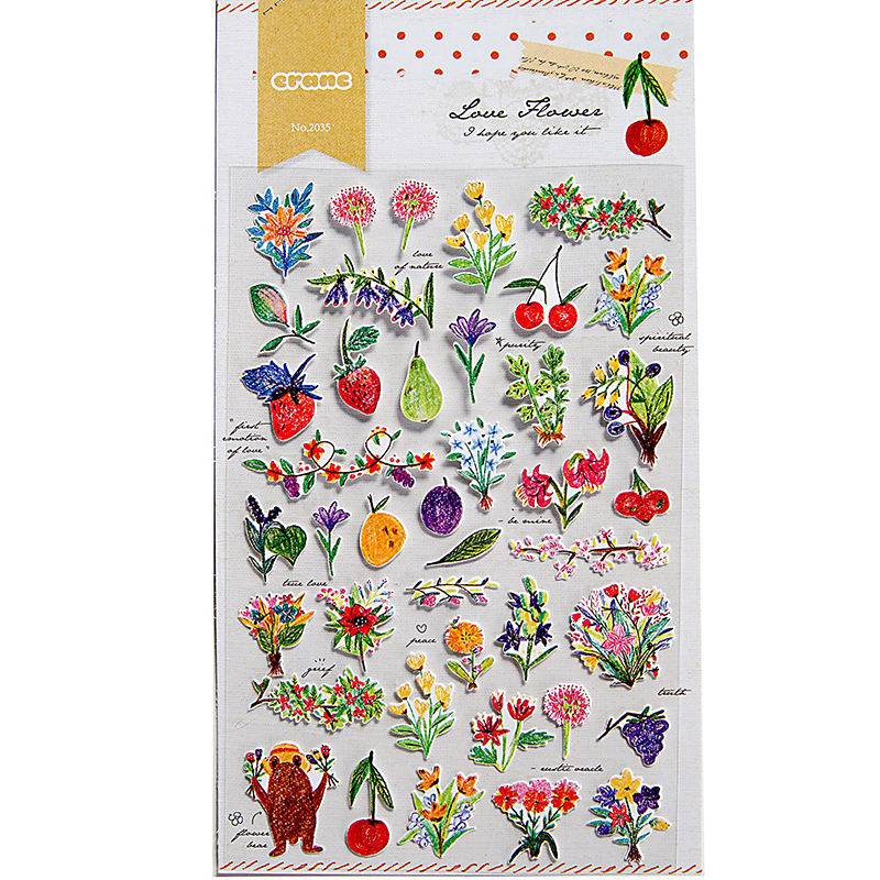 6Pcs Karikatur Tagebuch Sticker Aufkleber Deko Kawaii-Scrapbooking A9D0