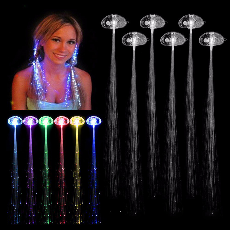 2X Leuchtende Led Haar Extension LED Haar-Accessoires Kinder Party Neu I6D0