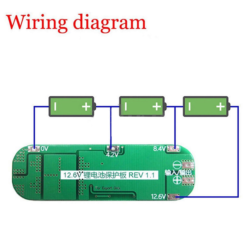 Схема подключения pcb bms 3s 40а